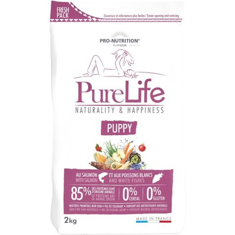 Pure Life Puppy lõhe/valge kala 2kg