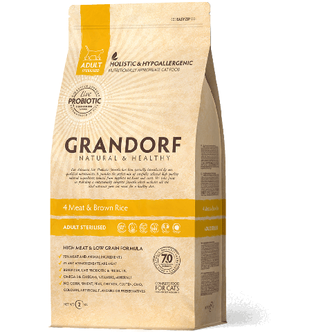 Grandorf Sterilized 4 liha/pr.riis 2kg