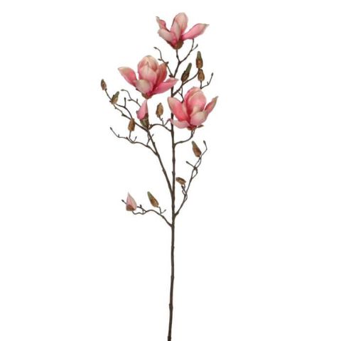 Kunstlill magnoolia heleroosa 88cm