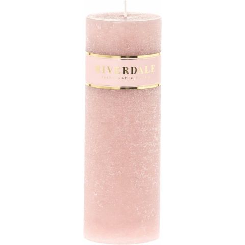 Riverdale küünal Pillar roosa 7x20cm