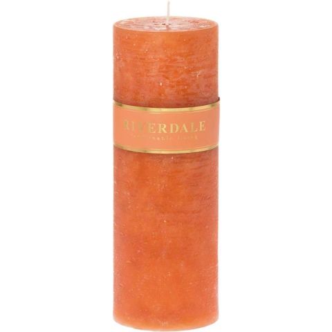 Riverdale küünal Pillar oranž 7x20cm